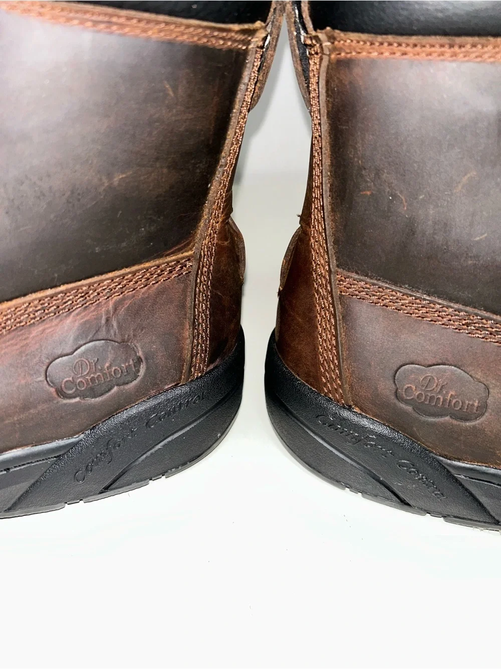 Dr. Comfort Boss #9520 Brown Leather Lace-Up Comfort Work Boot